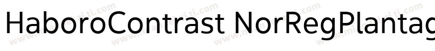 HaboroContrast NorRegPlantagenetChe字体转换
